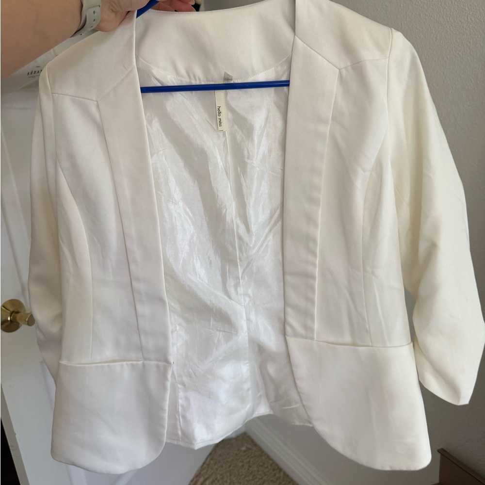 Classic White Blazer
